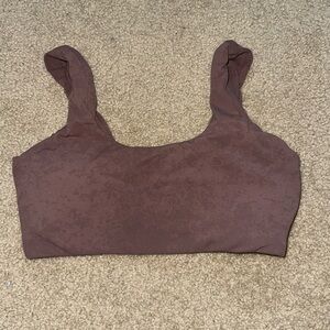 Buffbunny Double Dip Butter Sports Bra - Concrete Matter Print